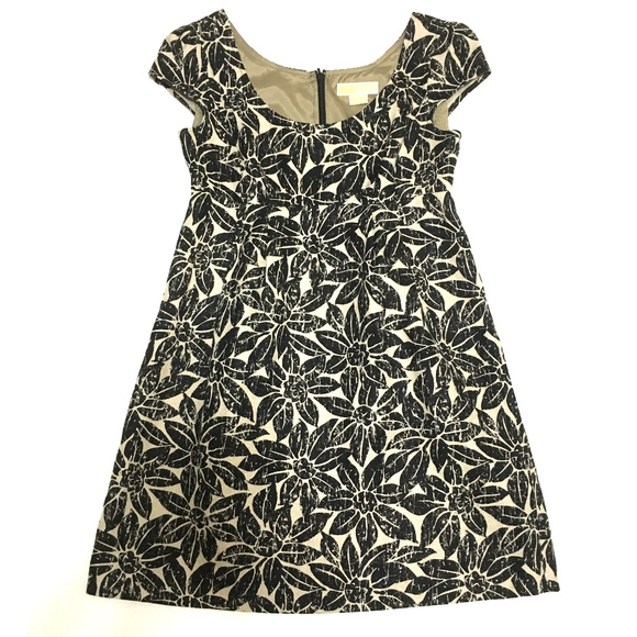 💥SOLD💥Michael Kors Sunflower Floral Linen Burlap Dress - Picture 8 of 8